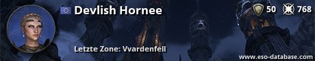 Signatur von Devlish Hornee