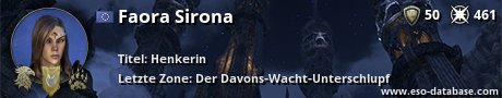 Signatur von Faora Sirona