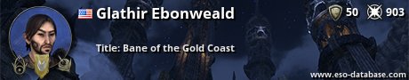 Signatur von Glathir Ebonweald