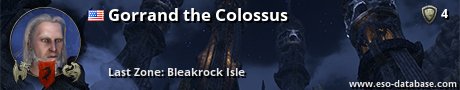 Signatur von Gorrand the Colossus