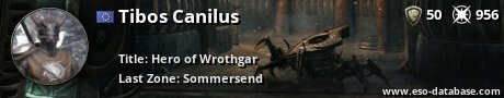 Signatur von Tibos Canilus
