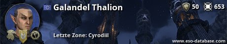 Signatur von Galandel Thalion