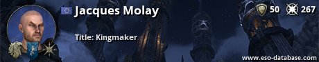 Signatur von Jacques Molay