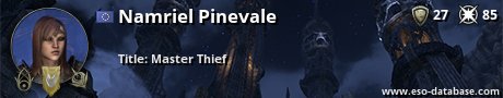 Signatur von Namriel Pinevale