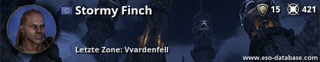 Signatur von Stormy Finch