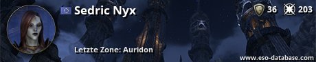 Signatur von Sedric Nyx