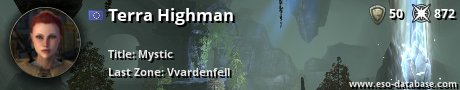 Signatur von Terra Highman