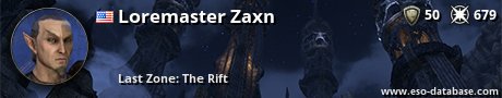 Signatur von Loremaster Zaxn