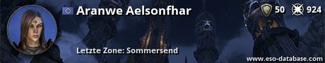 Signatur von Aranwe Aelsonfhar