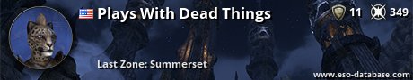 Signatur von Plays With Dead Things
