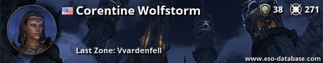 Signatur von Corentine Wolfstorm