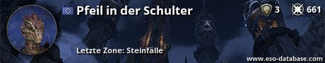 Signatur von Pfeil in der Schulter