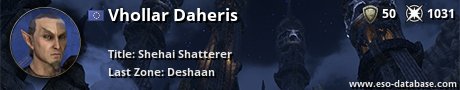Signatur von Vhollar Daheris