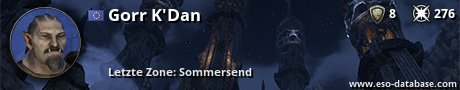 Signatur von Gorr K'Dan