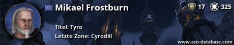 Signatur von Mikael Frostburn