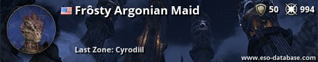 Signatur von Frôsty Argonian Maid