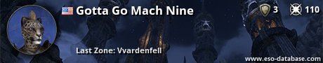 Signatur von Gotta Go Mach Nine