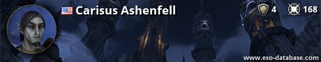 Signatur von Carisus Ashenfell