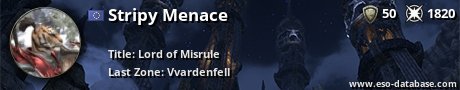 Signatur von Stripy Menace