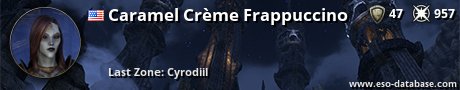 Signatur von Caramel Crème Frappuccino