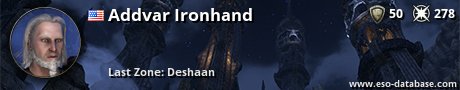 Signatur von Addvar Ironhand