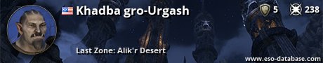 Signatur von Khadba gro-Urgash