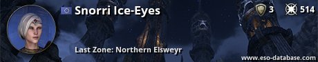 Signatur von Snorri Ice-Eyes
