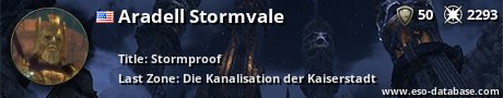 Signatur von Aradell Stormvale