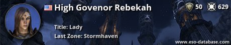 Signatur von High Govenor Rebekah