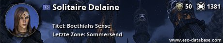 Signatur von Solitaire Delaine