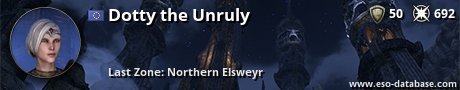 Signatur von Dotty the Unruly
