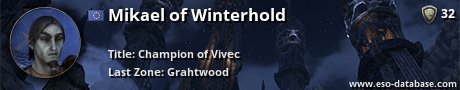 Signatur von Mikael of Winterhold