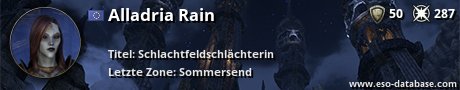 Signatur von Alladria Rain