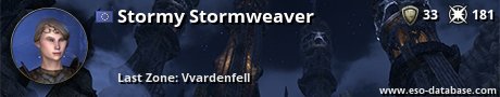 Signatur von Stormy Stormweaver