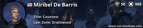 Signatur von Miribel De Barris