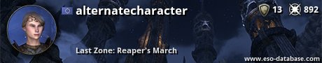 Signatur von alternatecharacter