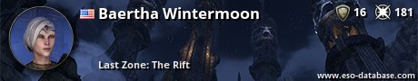 Signatur von Baertha Wintermoon