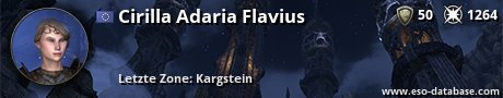 Signatur von Cirilla Adaria Flavius