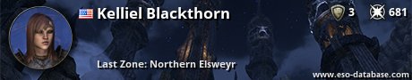 Signatur von Kelliel Blackthorn