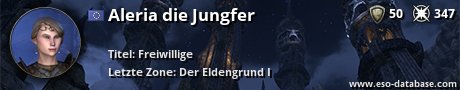 Signatur von Aleria die Jungfer