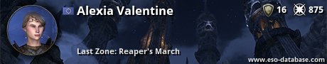 Signatur von Alexia Valentine