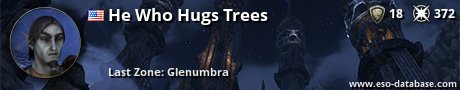 Signatur von He Who Hugs Trees