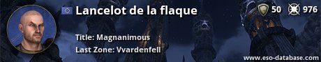 Signatur von Lancelot de la flaque