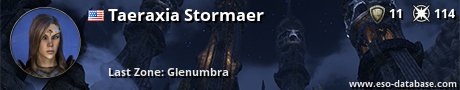 Signatur von Taeraxia Stormaer