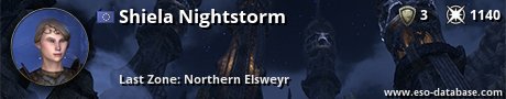 Signatur von Shiela Nightstorm