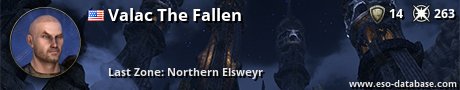 Signatur von Valac The Fallen