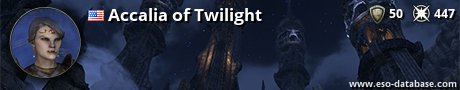 Signatur von Accalia of Twilight