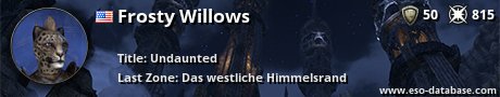 Signatur von Frosty Willows