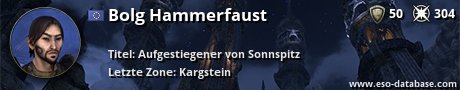 Signatur von Bolg Hammerfaust