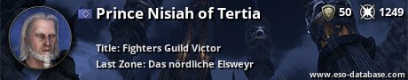 Signatur von Prince Nisiah of Tertia